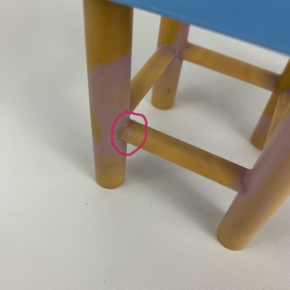 Vintage Little Tikes Refrigerator Sink Stove Stools My Size Barbie Dollhouse Set - Picture 16 of 16